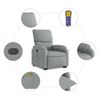 vidaXL Fauteuil inclinable de massage gris clair tissu