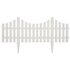 vidaXL Bordure de pelouse Blanc 17 pcs / 10 m