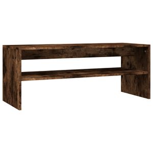 vidaXL Table basse Ch&ecirc;ne fum&eacute; 100x40x40 cm Bois d'ing&eacute;nierie