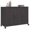 vidaXL Buffet noir 100,5x39x72 cm acier