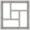 vidaXL &Eacute;tag&egrave;re murale Gris b&eacute;ton 45,1x16x45,1 cm Bois d&rsquo;ing&eacute;nierie