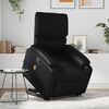 vidaXL Fauteuil inclinable de massage noir similicuir