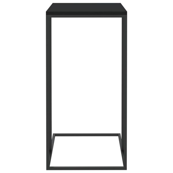 vidaXL Table d'appoint Noir 40x30x59 cm Bois d'ingénierie