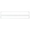 vidaXL Porte-serviettes Blanc 95x25x22 cm Fer