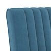 vidaXL Fauteuil sans accoudoirs bleu velours
