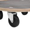 vidaXL Chariots de transport 2 pcs rond &Oslash;38x11,5 cm 250 kg