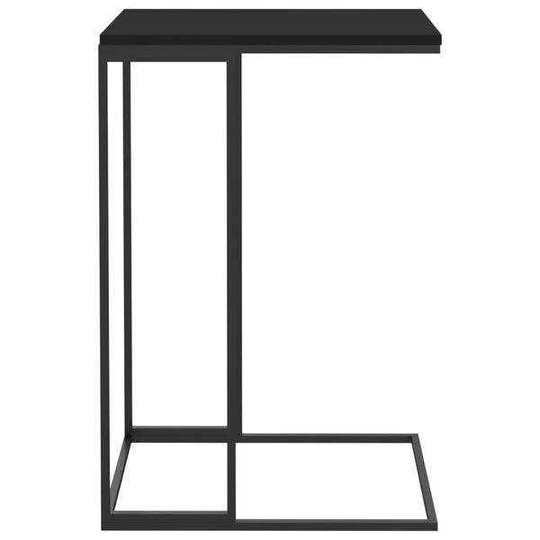 vidaXL Table d'appoint Noir 40x30x59 cm Bois d'ingénierie