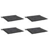 vidaXL Coussins de chaise de jardin lot de 4 anthracite 50x50x4 cm