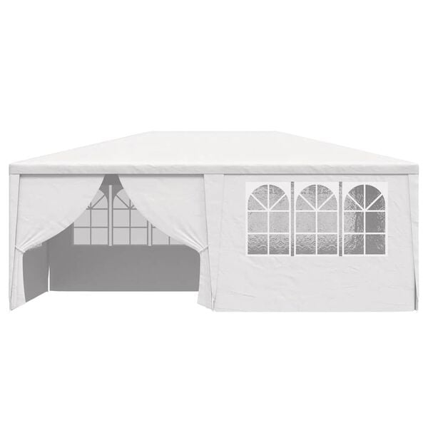 vidaXL Tente de r&eacute;ception et parois lat&eacute;rales 4x6 m Blanc 90 g/m&sup2;