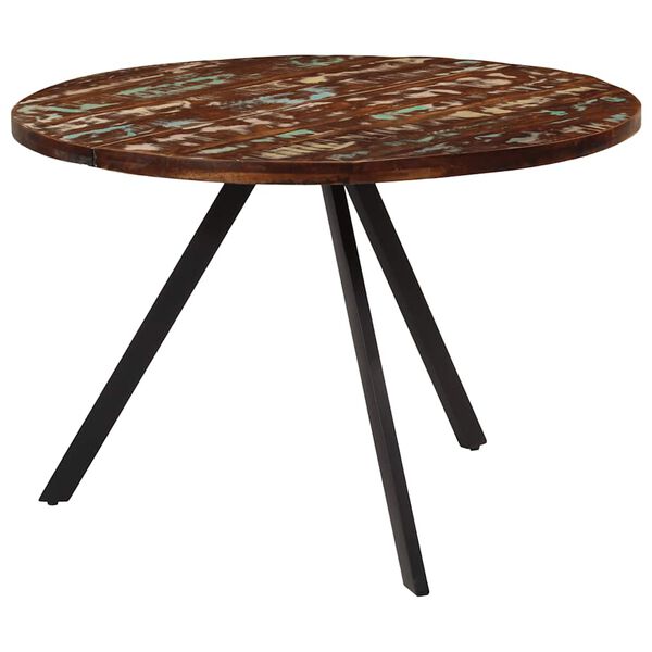 vidaXL Table &agrave; manger 110x75 cm Bois massif de r&eacute;cup&eacute;ration