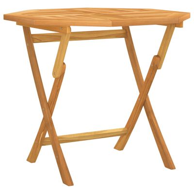 vidaXL Table pliable de jardin 85x85x76 cm Bois de teck solide