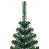 vidaXL Sapin de No&euml;l artificiel pointes iridescentes Vert 120 cm PVC