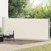 vidaXL Auvent lat&eacute;ral r&eacute;tractable de patio 600x160 cm cr&egrave;me