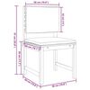 vidaXL Ensemble bistro de jardin 5 pcs Marron Bois d'Acacia Massif