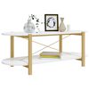 vidaXL Table basse Blanc 110x48x40 cm Bois d'ingénierie