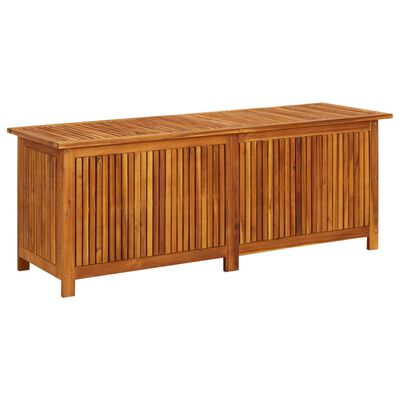 vidaXL Boîte de rangement de jardin 150x50x58 cm Bois d'acacia solide