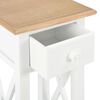 vidaXL Table d'appoint Blanc 27 x 27 x 65,5 cm Bois