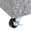 vidaXL Socle de parasol Gris clair 45x25x8,3 cm Granite