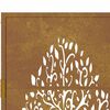 vidaXL Portail de jardin 100x150 cm en acier Corten avec motif arbre