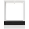 vidaXL Meuble de four "Riga" noir 60 x 46 x 81,5 cm Bois d'ingénierie