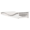 vidaXL Chaise longue blanc 205x70x31,5 cm bois massif de pin