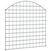 vidaXL Ensemble de cl&ocirc;ture de jardin arqu&eacute;e 77,5x78,5 cm vert