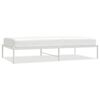 vidaXL Cadre de lit m&eacute;tal sans matelas blanc 100x190 cm