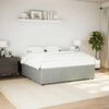 vidaXL Cadre de lit sans matelas gris clair king velours