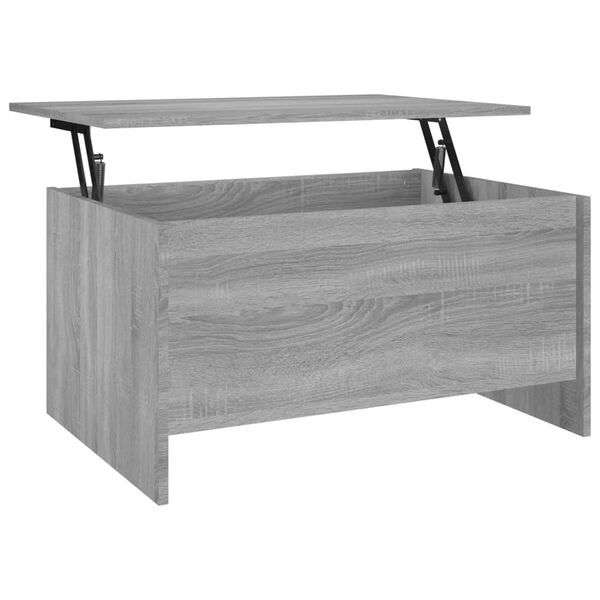 vidaXL Table basse Sonoma gris 80x55,5x41,5 cm Bois d'ingénierie