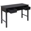 vidaXL Bureau Noir 110 x 45 x 76 cm Bois