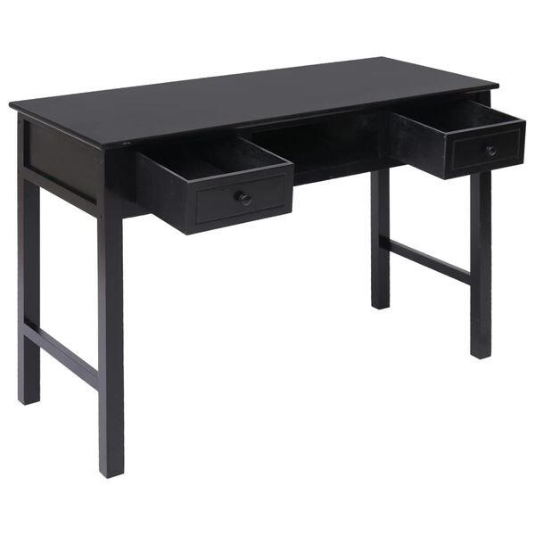 vidaXL Bureau Noir 110 x 45 x 76 cm Bois