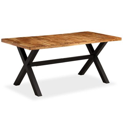 vidaXL Table à manger Bois d'acacia massif et manguier 180x90x76 cm