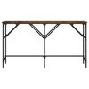 vidaXL Table console chêne fumé 140x29x75 cm bois d'ingénierie