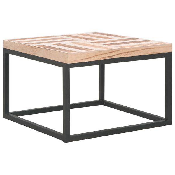 vidaXL Table basse 50x50x33,5 cm Bois massif
