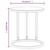 vidaXL Table d'appoint Doré et noir 45 cm Verre trempé