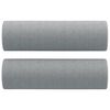 vidaXL Canapé 2 places avec oreillers gris clair 140 cm tissu