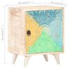 vidaXL Table de chevet sculpt&eacute;e 40x30x50 cm Bois d'acacia massif