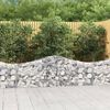 vidaXL Panier de gabions arqu&eacute; 200x30x60/80 cm Fer galvanis&eacute;