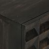 vidaXL Buffet Noir 55x34x75 cm Bois massif de manguier et fer