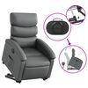 vidaXL Fauteuil inclinable &eacute;lectrique gris similicuir