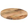vidaXL Dessus de table &Oslash; 60x2,5 cm rond bois massif de manguier brut