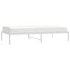 vidaXL Cadre de lit métal sans matelas blanc 100x190 cm