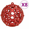 vidaXL Ensemble de boules de No&euml;l 111 pi&egrave;ces rouge polystyr&egrave;ne