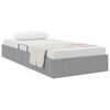 vidaXL Lit de Rangement avec matelas Gris clair 203 x 100 cm tissu