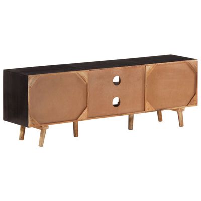 vidaXL Meuble TV 140x30x46 cm Bois de manguier brut et d'acacia massif