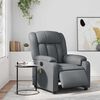 vidaXL Fauteuil inclinable de massage &eacute;lectrique gris similicuir