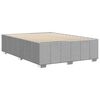 vidaXL Cadre de lit sans matelas gris clair tissu