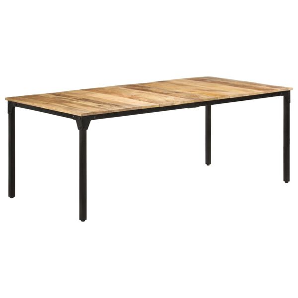 vidaXL Table de salle &agrave; manger 200x100x76 cm Bois de manguier solide
