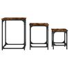 vidaXL Tables basses gigognes 3 pcs chêne fumé bois d'ingénierie