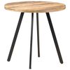 vidaXL Table de salle &agrave; manger 80 cm Bois de manguier brut